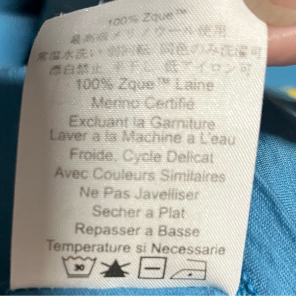 Ibex Blue Merino Wool Base layer Quarter Zip Hiking Outdoor Size Small - Picture 12 of 12